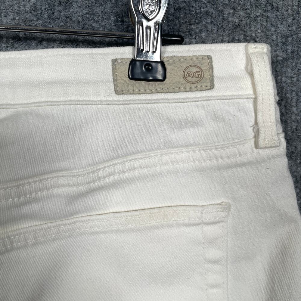 AG Adriano Goldschmied Women's White Denim Shorts - Picture 5 of 12